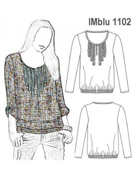 BLUSA PRETINA ELASTICADA 