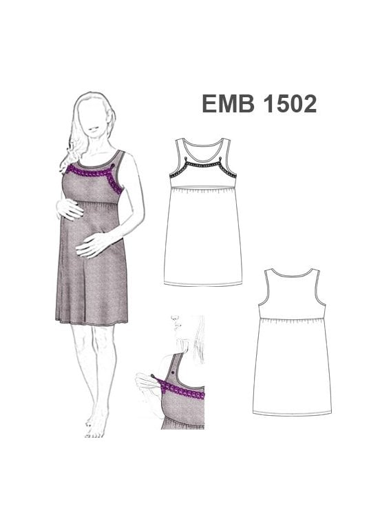 MOLDES PATRONES PIJAMA LACTANCIA