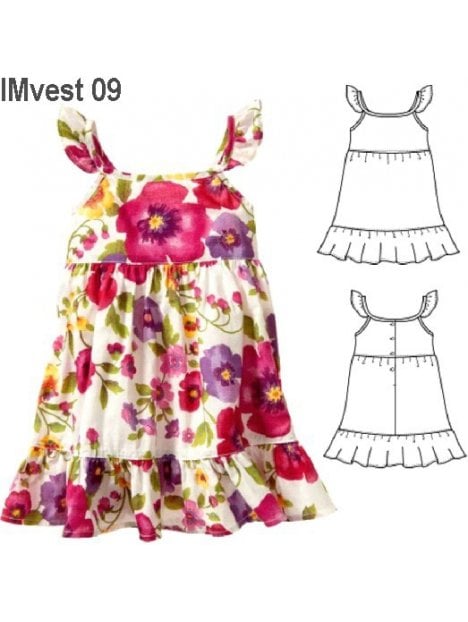 VESTIDO SOLERA NIÑA 0909