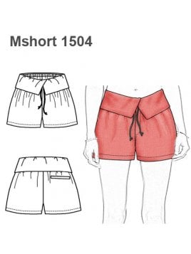 SHORT PRETINA ANCHA MUJER