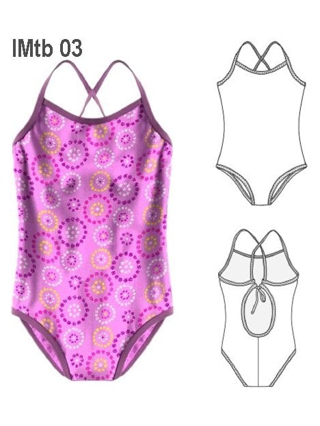 TRAJE DE BAÑO ENTERO NIÑA 0903