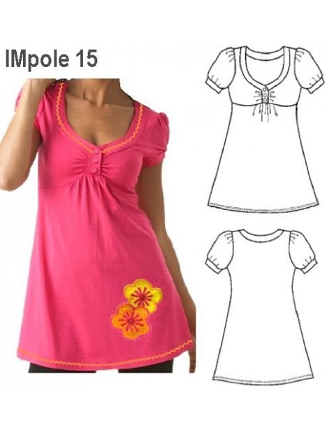 POLERA LARGA NIÑA 0915