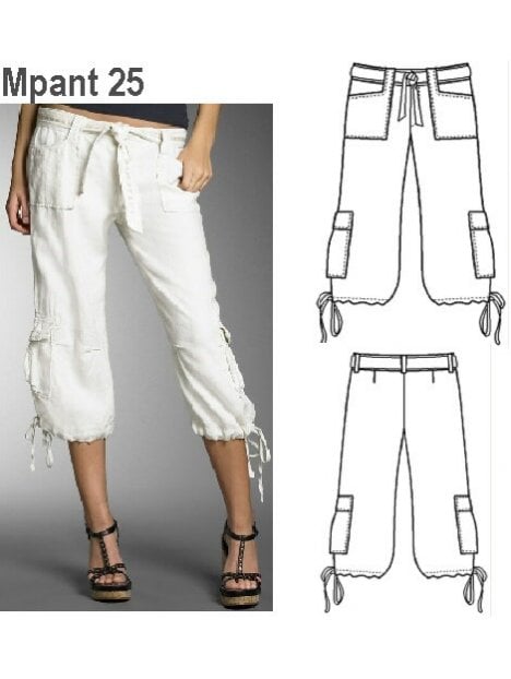 PANTALON CAPRI MUJER 0925