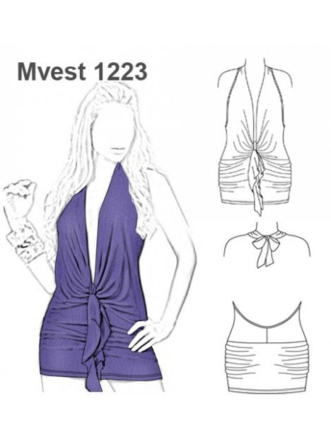 VESTIDO DRAPEADO CINTURA