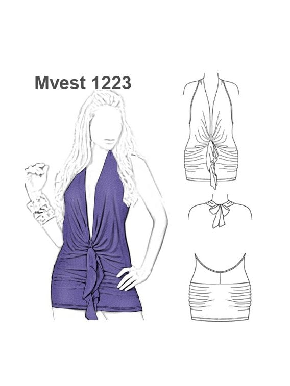 VESTIDO DRAPEADO CINTURA