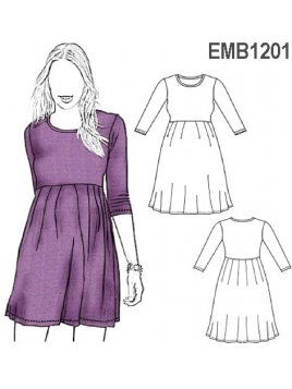 VESTIDO MATERNAL TELA DE PUNTO