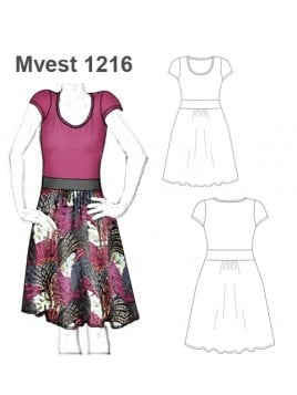 VESTIDO CORTE CINTURA