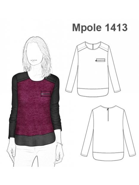 POLERA RECTA MUJER 1413