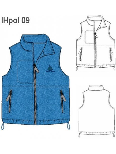 Niño Chaleco De Tela Polar Para Bebe MOLDE: POLERON CHALECO NIÑO 0909
