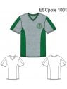 POLERA CUELLO "V" Y CORTE EN DELANTERO,