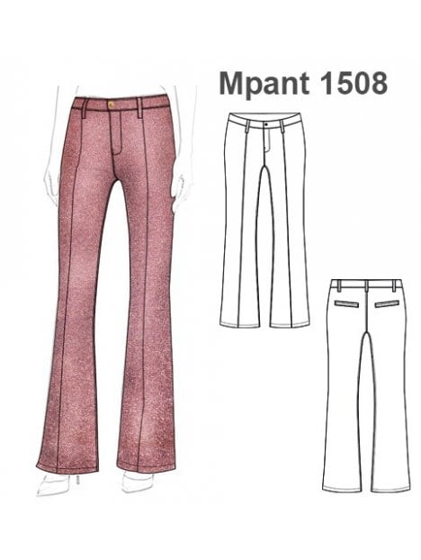 PANTALON PIERNA ANCHA MUJER 1508