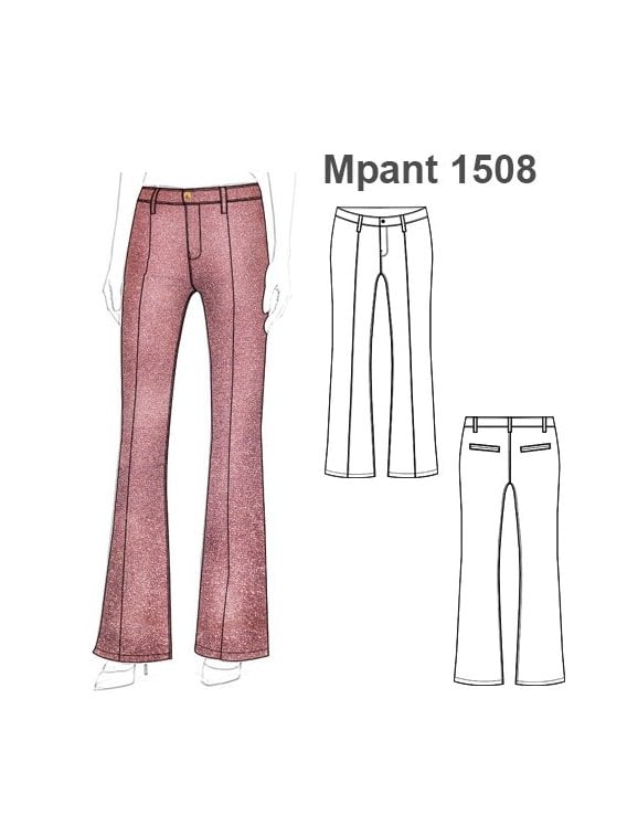 PANTALON PIERNA ANCHA MUJER 1508