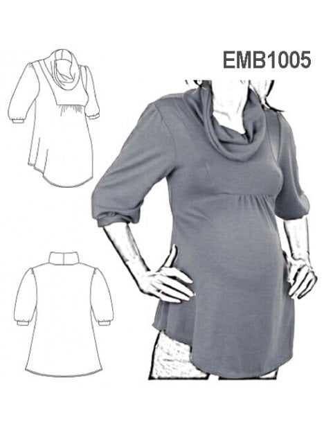 POLERA CUELLO TOTUGA MATERNAL.