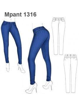 PANTALON JEANS MUJER 1316
