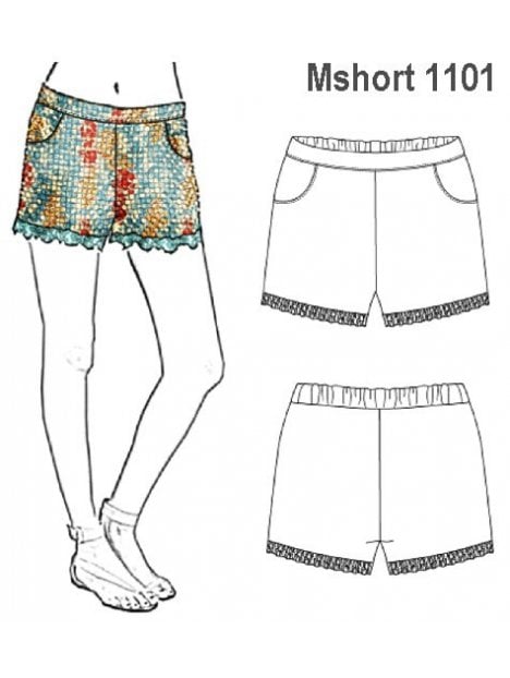 SHORT ENCAJE MUJER, 