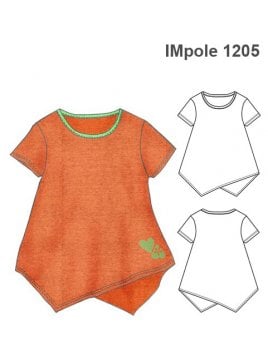 POLERA PUNTAS IRREGULARES