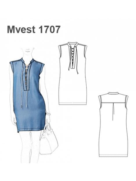 VESTIDO JEANS RECTO MUJER