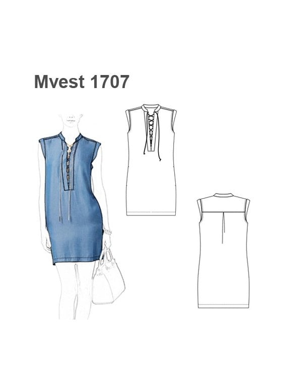 VESTIDO JEANS RECTO MUJER