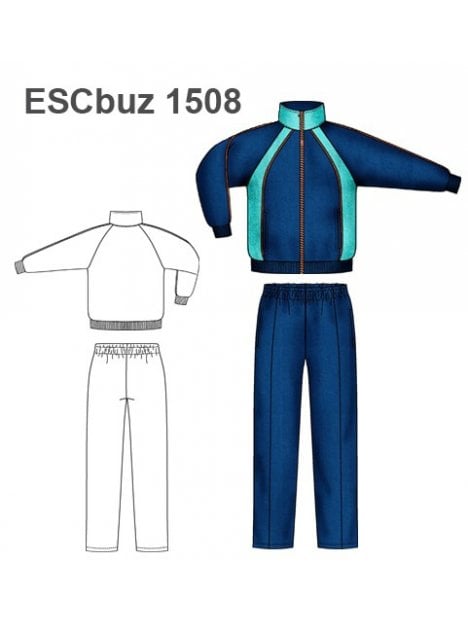 Moldes Buzos Joggins MOLDE BUZO ESCOLAR 1508