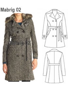 ABRIGO CUELLO PIEL MUJER