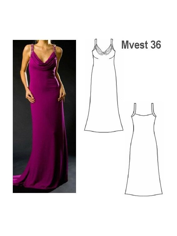 VESTIDO CUELLO DRAPEADO MUJER AL SESGO,