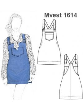 VESTIDO JARDINERA MUJER