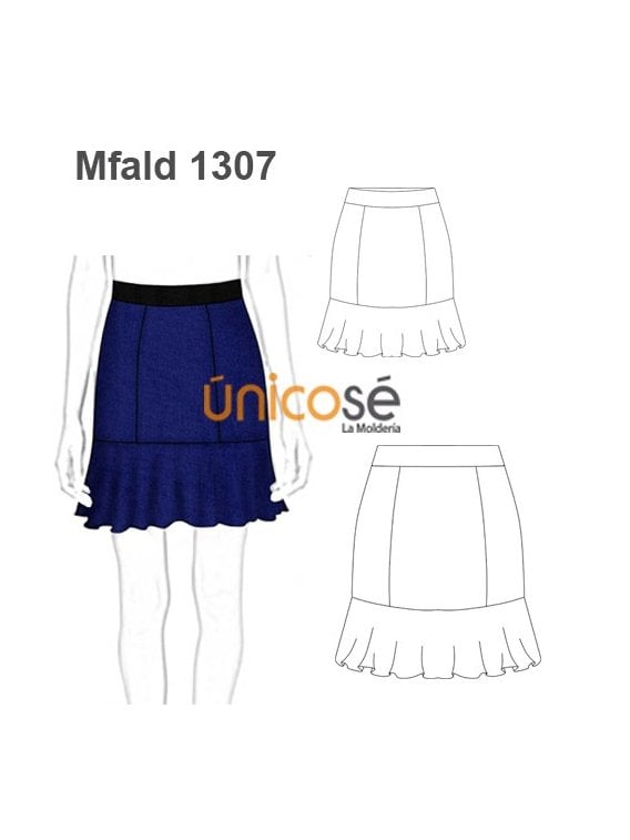 MOLDE FALDA VUELO