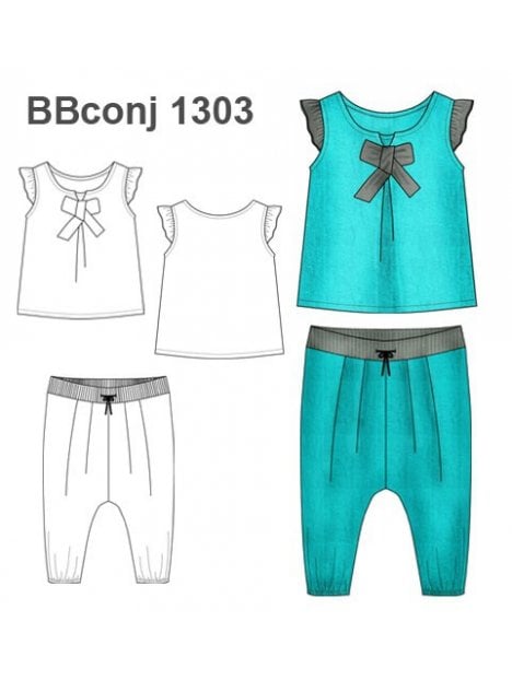 CONJUNTO BOMBACHO BEBE 1303