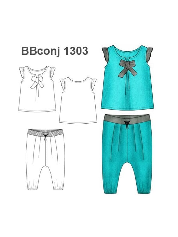 CONJUNTO BOMBACHO BEBE 1303