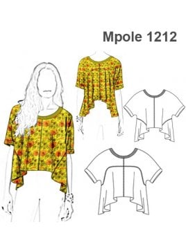 POLERA AMPLIA Y PUNTAS