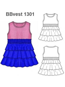 VESTIDO VUELOS FALDA