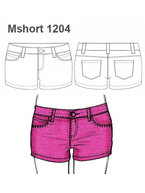 SHORT MEZCLILLA AJUSTADO