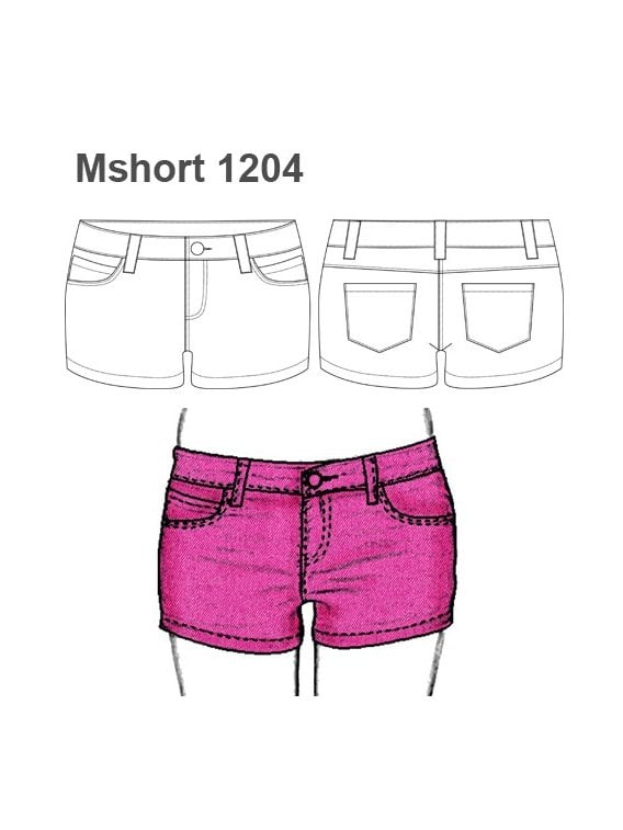 SHORT MEZCLILLA AJUSTADO