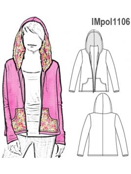 POLERíñN CAPUCHíñN NIíïA, CIERRE SEPARABLE,