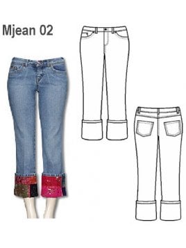 JEANS CAPRI  MUJER 0903