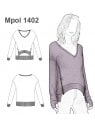 POLERON REMERA CUELLO V MUJER