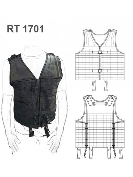 CHALECO TACTICO  AJUSTABLE RT 1701