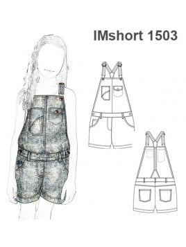 SHORT JARDINERA NIÑA 1503