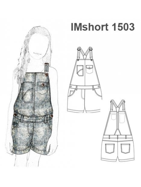 SHORT JARDINERA NIÑA 1503