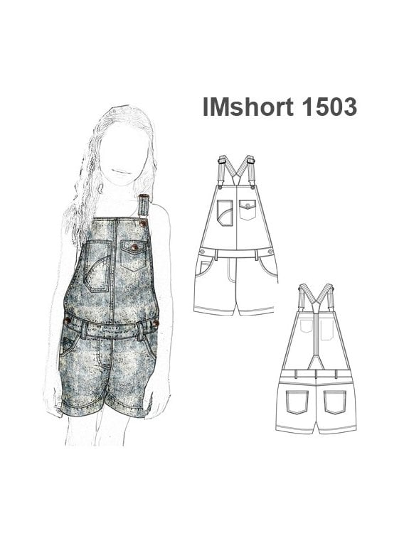 SHORT JARDINERA NIÑA 1503