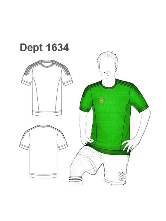 DEPORTE CAMISETA FUTBOL 1634