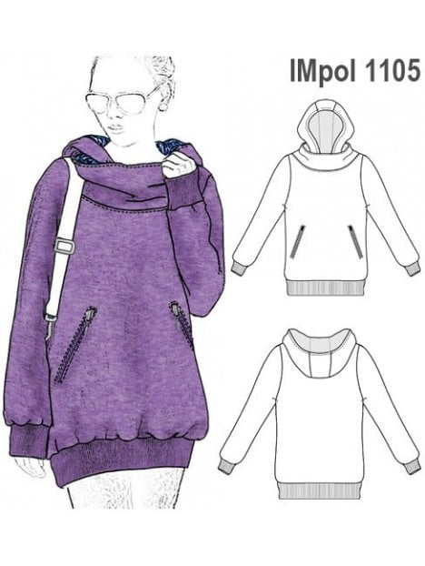 POLERON OVERSIZE NIÑA 1105