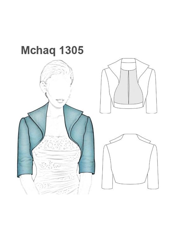 CHAQUETA BOLERO MANGA TRES CUARTOS