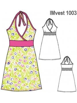 VESTIDO TIPO SOLERA NIÑA NENA, VIVOS Y PRETIN