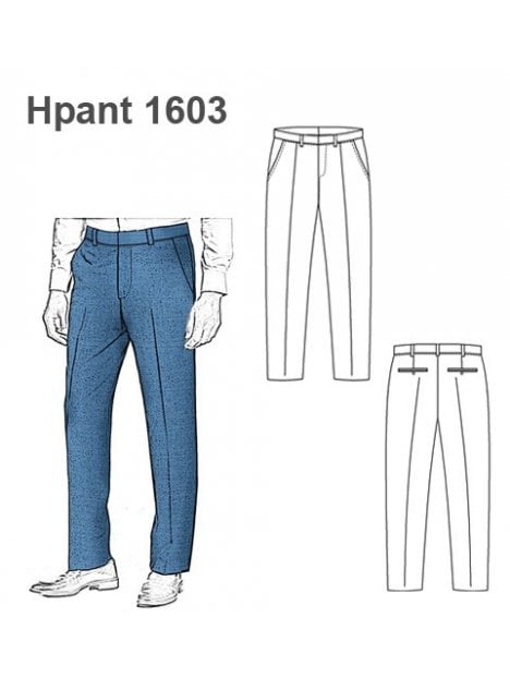 MOLDES PANTALON CLASICO HOMBRE
