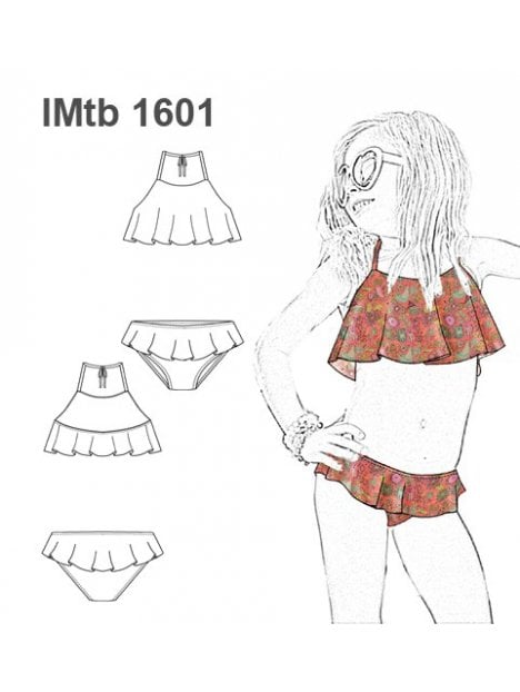 TRAJE DE BAÑO BIKINI NIÑA 1601