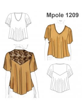 POLERA ENCAJE ESPALDA