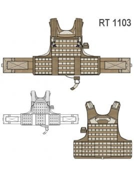 CHALECO PLACAS DE GOMA RT 1103