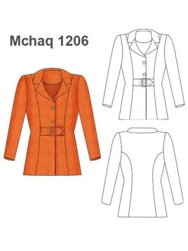 CHAQUETA CINTURON FALSO