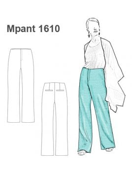 PANTALON BASICO TIRO ALTO MUJER